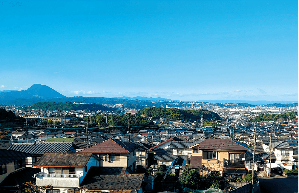 毎日が少し特別になる、ふじが丘の眺望。開放感あふれる高台からの景観
